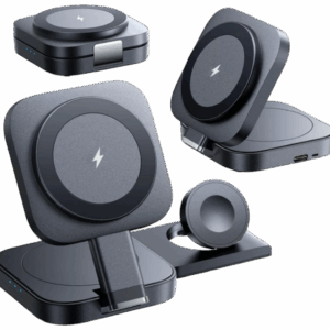 3-in-1 Aluminum Magnetic Wireless Charger（Qi2認証）
